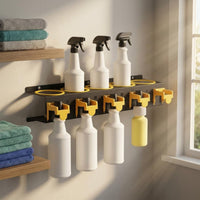5 Hole Bottle Holder Iron Polish Bottle Holder Wear Resistant for Garage