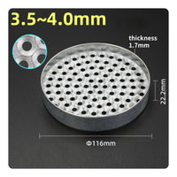 Zinc Alloy Screw Sorting Tray 116 Mm Perforated Screw Tray Sturdy Small Parts Organizer Easy to Clean