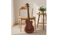 Bass Ukulele with Pickup Ergonomic Design Bass Guitar 4-String Instrument for Home Practice