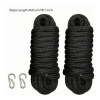 2 Pieces Heavy-Duty Nylon Dock Line with Eye Loop Abrasion-Resistant Boat Rope with Snap Hook Long-Lasting Dock Line with Loop High Strength for Boaters