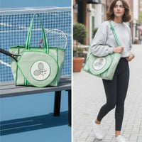 Large-Capacity Tennis Tote with Racket Pocket Spacious Tennis Tote Bag Lightweight Versatile for Court