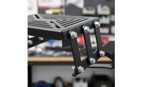 Folding Tail Luggage Rack Aluminum Build Sliding Rear Luggage Rack Matte Rear Carrier Bracket for Motorcycle Riders
