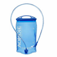 TPU Hydration Bladder Flexible Collapsible Water Bladder Hydration Reservoir Wide Opening Water Pouch Translucent Blue