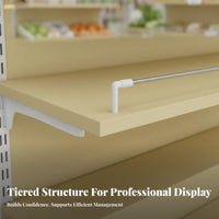 Versatile Tiered Display Stand Heavy-Duty Multi-Tier Fruit Vegetable Stand Steel Frame Stepped Display Island Easy Assembly for Retailers, Shop Owners, Farmers' Market Vendors