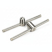 Cue Tip Presser Stainless Steel Cue Tip Compressor Cylindrical Head