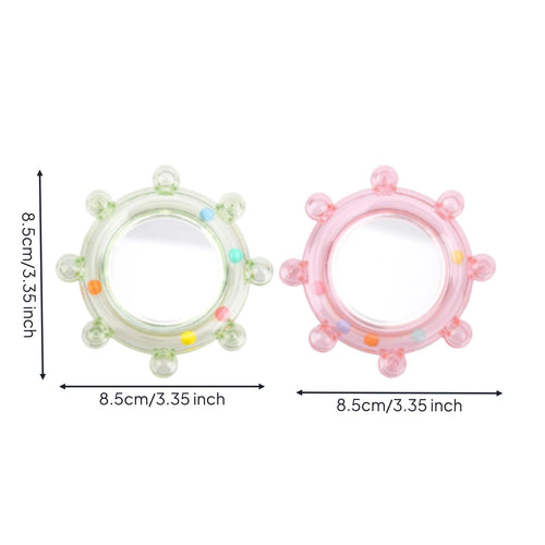 2 Pieces Bird Mirror Toy Enrichment Enclosure Mirror Gnaw Resistant