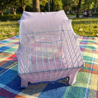 Pet Carrier and Transport Cage for Small Animals, Metal Wire Travel Cage for Birds, Portable Small Animal Cage for Outdoor Travel Use