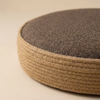 Round Floor Cushion, Large Floor Pillow for Living Room, Modern Minimalist Seating, Tatami Meditatio - Diameter 40cm, Thickness 10cm
