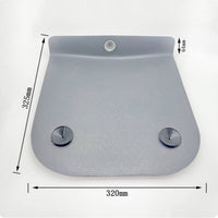 Bathtub Pillow with PU Finish Gray Bath Support Cushion Textured for Adults