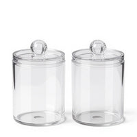 Cotton round and Swab Holder Clear Design Cotton round and Swab Dispenser for Adults