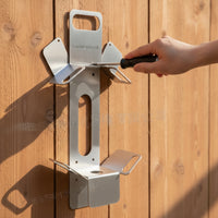 Metal Garden Hose Rack Long-Lasting Garden Hose Holder Wall-Mounted Space-Saving for Gardeners, Patio, Shed