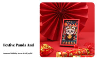 Chinese Panda Fridge 3D Cartoon Magnetic Sticker, Holiday Decor
