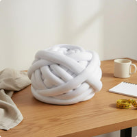 Chunky Tube Yarn Machine Washable Chunky Yarn Non-Shedding for Crafters