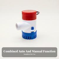 12V Marine Bilge Pump Compact Bilge Pump White Red Blue