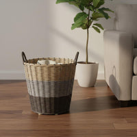 Imitation Rattan Laundry Basket Multi-Purpose Woven Plastic Storage Bin