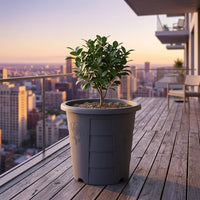 Indoor Plant Pot and Flower Pots, Large Outdoor Plant Pot with Drainage Holes, Breathable Plant Pot for House Plants, Simple Style Design