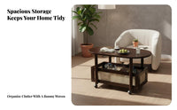 Multi-Tier Rolling Shelf with casters Multi-Tier Rolling Rack Space Saving