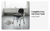 Adjustable Height Toilet Frame Foldable Commode Chair Heavy Duty for Bedside