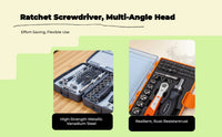Motorcycle Tool Kit, Socket Ratchet Wrench Set, Portable Repair Bag, Multi-Function, Maintenance Essentials
