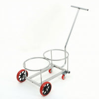 1 Piece Bucket Dolly Hand Cart Rolling Dolly Hand Truck Dolly with Wheels Metal Construction for Effortless Mobility Suitable for Cleaning Tasks Workshop Projects Liquid Handling Home Use