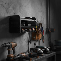 Electric Drill Organizer Charging Station Drill Rack Saving Power Tool Storage Rack for DIY Users, Mechanics, Workshop, Repair Shop