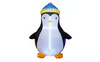 Lighted Inflatable Penguin with LED Light Outdoor Inflatable Penguin Inflate Yard Decoration Cute for Lawn, Garden