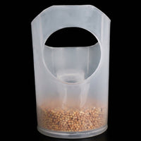 Bird Feeder and Waterer 2 Pack, Hanging Drinking Cup with Food Dispenser for Birds, No-Mess Anti-Spill Myna or Songbird Catcher Tray