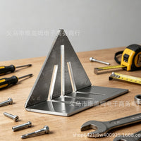 新品  斜方块米尺三角铁尺Miter Square三角铁尺测量工具五金量具