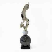 Abstract Sculpture Modern Fiberglass Sculpture Slender Entryway Ornament for Office Lobby