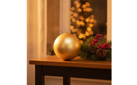 Matte Gold Christmas Ball Ornament Satin Christmas Ornament Minimalist Bauble Odorless for Mantel, Storefront