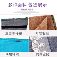 针巧丫锁边机家用小型四线三线拷边码边带灯包缝机缝纫台式密拷机