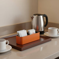 Leaf Tea Packet Organizer Box Leaf Tea Bags Storage Compact Sugar Packet Holder for Hotels, Restaurants, Living Room Table, Kitchen Countertop