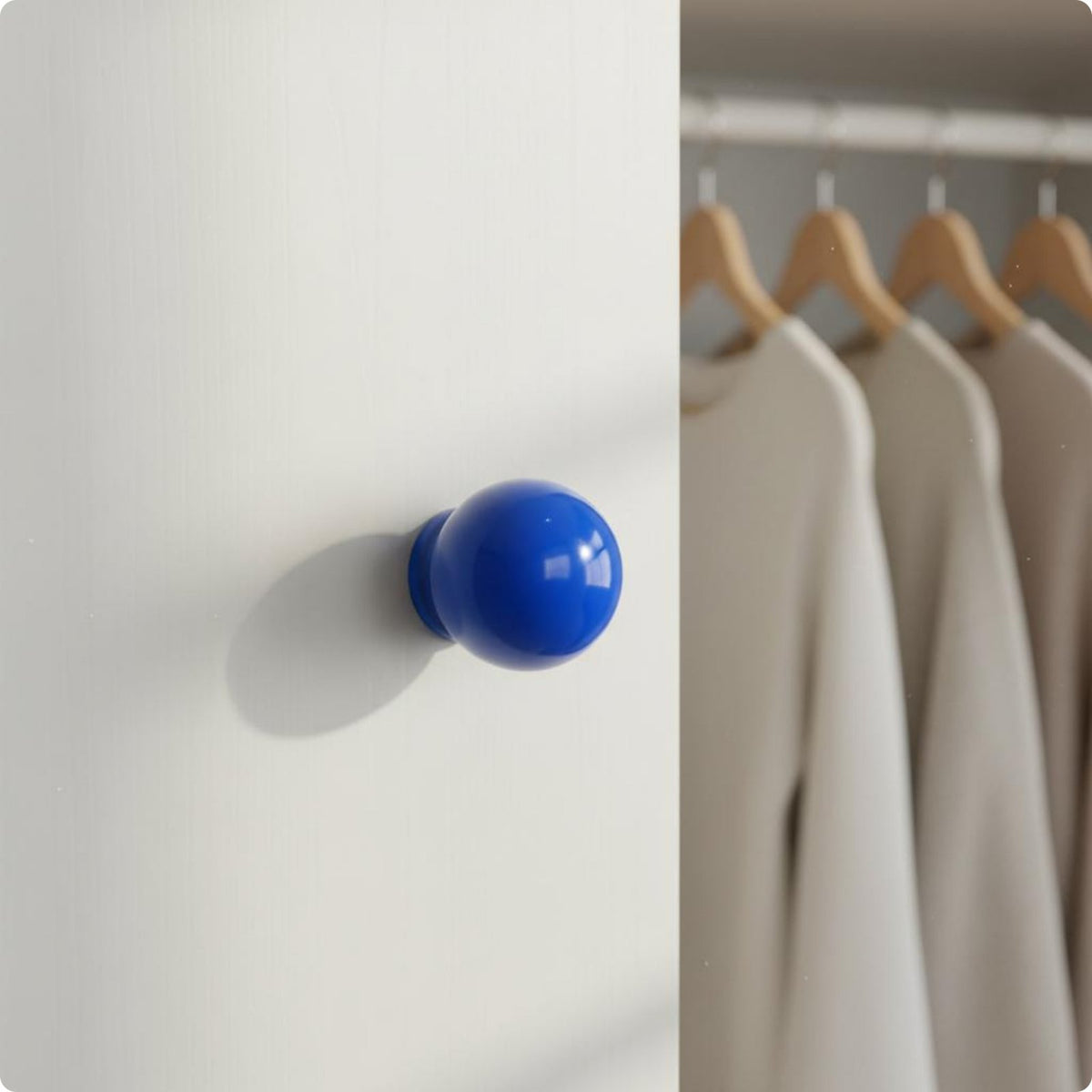 7 Pieces Round Ball Knob Even Surface Glossy Sphere Handle No Smudge