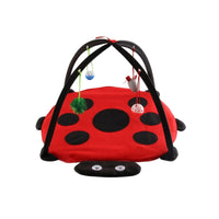 Ladybug Pet Tent Interactive Cat Playhouse Compact for Cats, Kittens