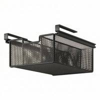 Under Shelf Hanging Storage Bin Ventilated Undershelf Wire Basket Space Saving