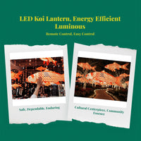 Koi Fish Lantern Outdoor Waterproof Decorative String Lights
