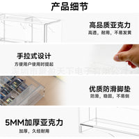 迷你书柜亚克力透明款 桌面创意摆件迷你书架 景观玩具书柜架