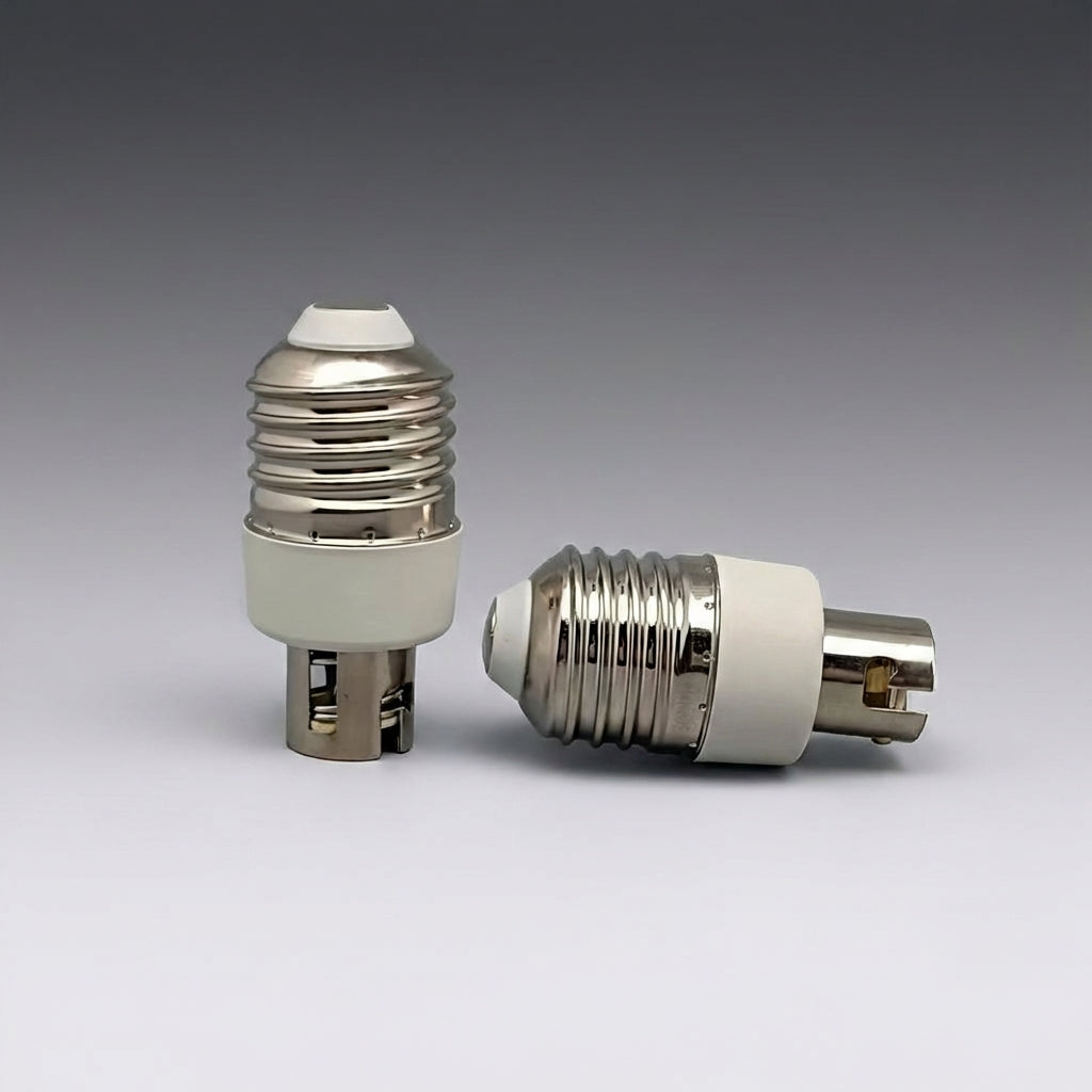 Home Office E27-BA15D Bulb Converter for DIY Lighting, High Temperature Resistant Fire Retardant PBT Adapter, 2A Rated Current Screw Bulb Holder