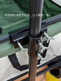 户外露营车遮阳伞固定器连接器摆摊小推车支架专用夹天幕帐篷防晒