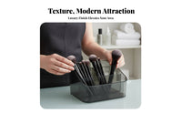 Partitisingled Cosmetic Tray Stylish Appearance Multi-Compartment Cosmetic Case