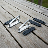 2 Sets SS316 Stainless Steel Diving Harness Quick Adjuster Lightweight Diving Harness Adjustment Buckle Chinch Adapter for Technical Divers