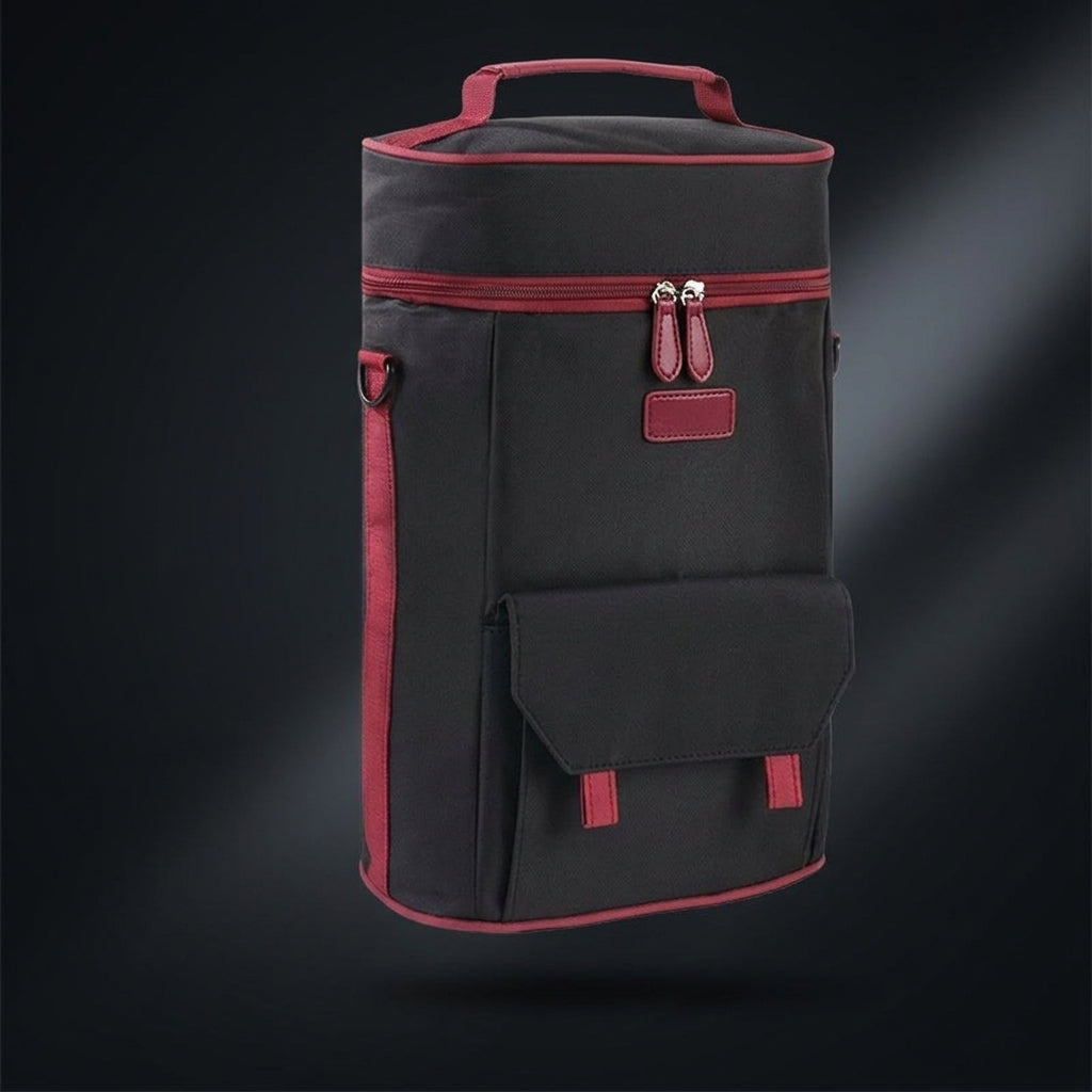 Gift Bag for Bottles with Shoulder Strap and Handheld Handle, Waterproof Oxford Cloth Tote Bag for Travel Picnic, Bottle Carrier, Travel Gift
