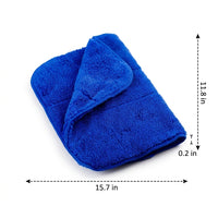 Thick Microfibre Cloth Coral Fleece Cleaning Cloths, 30x40cm Microfibre Cloth for Glass and Dishes, Soft Low Shedding Kitchen Countertop Towel