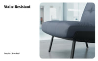 Single Sofa Chair Minimalist Design Upholstered Tub Chair Modern and design firm-density Foam padding for Adults, Cafe, salon