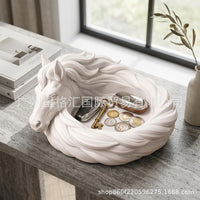 跨境Horse Catchall Bowl for Keys 骏马造型钥匙首饰收纳托盘