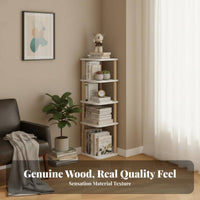 Multi-Tier Corner Shelf Space-Saving 5-Tier Corner Shelf Easy Assembly