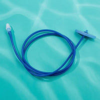 Coiled Snorkel Transparent Mouthpiece Breathing Tube Water Sports Gear Silicone