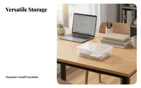 Clear Rectangular Box with Lid transparent Design for journeys, Hobbyists, Parents