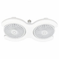 Compact twinHead Ceiling Fan Light Timer Two-Head Fan Light