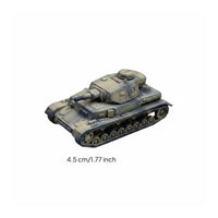 1:144 Tank Figurine Historical Miniature Tank Gift Item Battlefield Toy for Desk, Offices